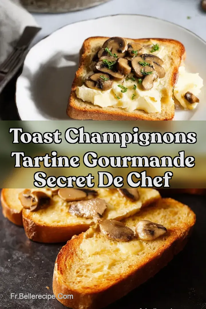 Toast Champignons Tartine Gourmande Secret de Chef