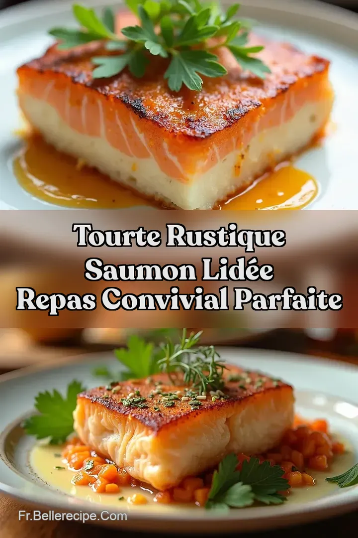 Tourte Rustique Saumon Lid&eacute;e Repas Convivial Parfaite