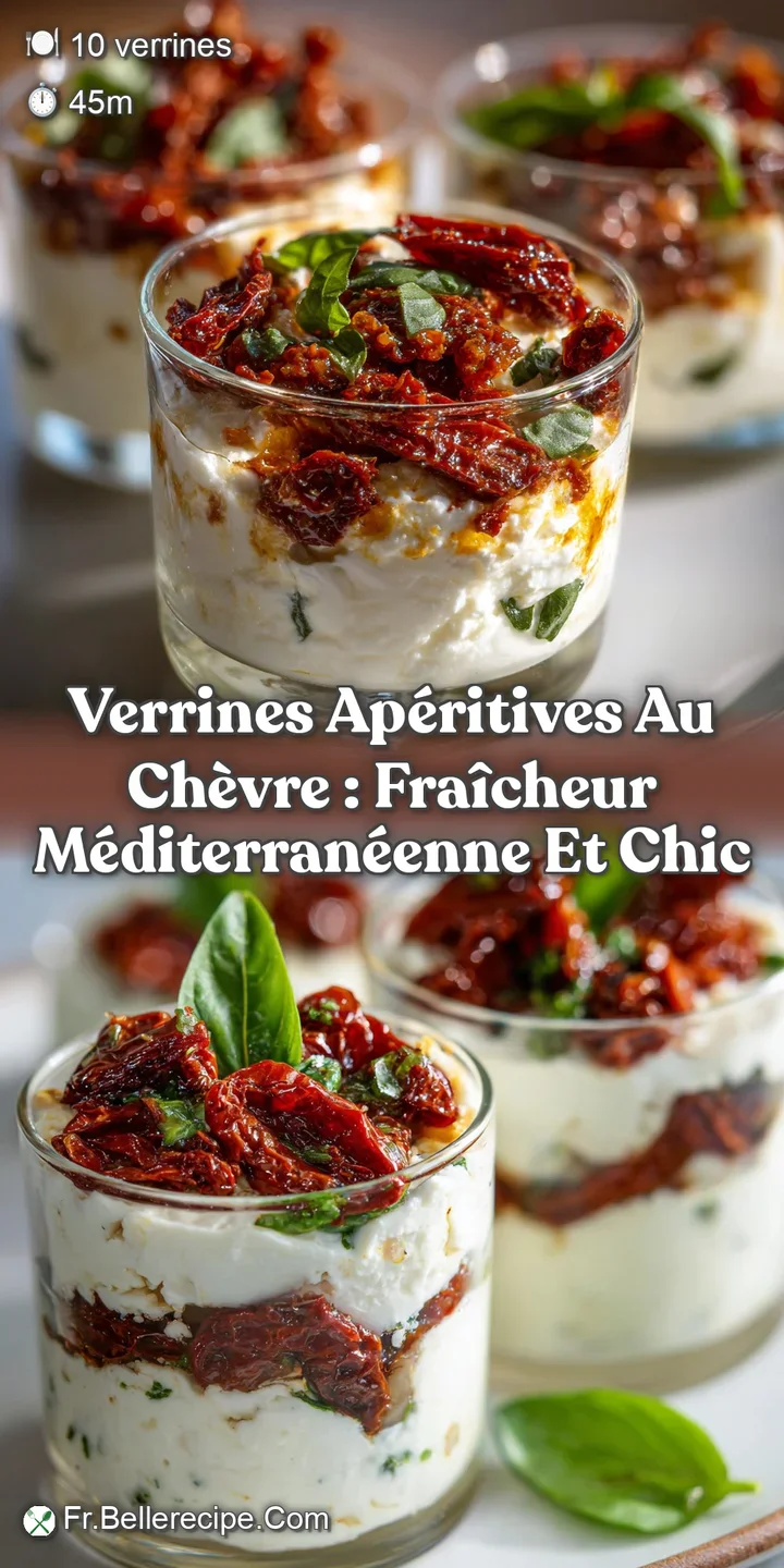 Verrines Ap&eacute;ritives au Ch&egrave;vre : Fra&icirc;cheur M&eacute;diterran&eacute;enne et Chic