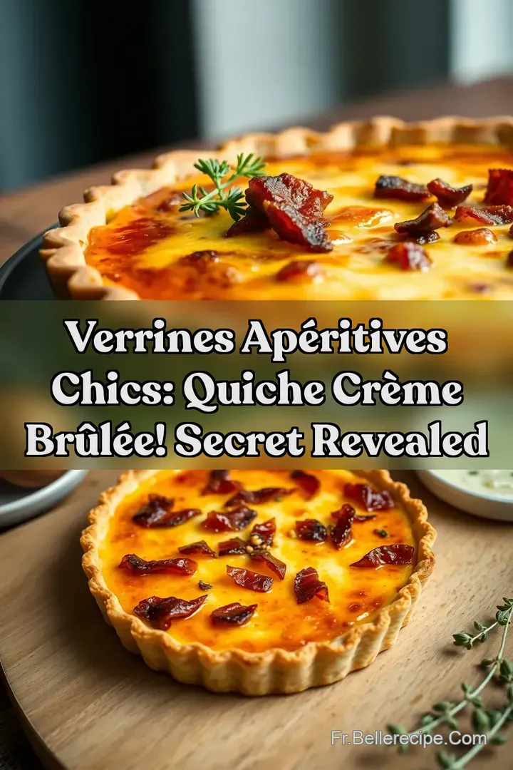 Verrines Ap&eacute;ritives Chics: Quiche Cr&egrave;me Br&ucirc;l&eacute;e! Secret Revealed