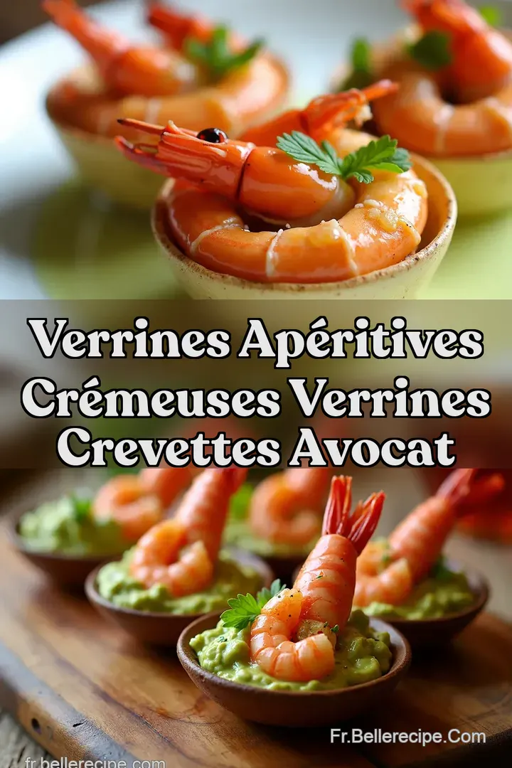 Verrines Ap&eacute;ritives Cr&eacute;meuses Verrines Crevettes Avocat