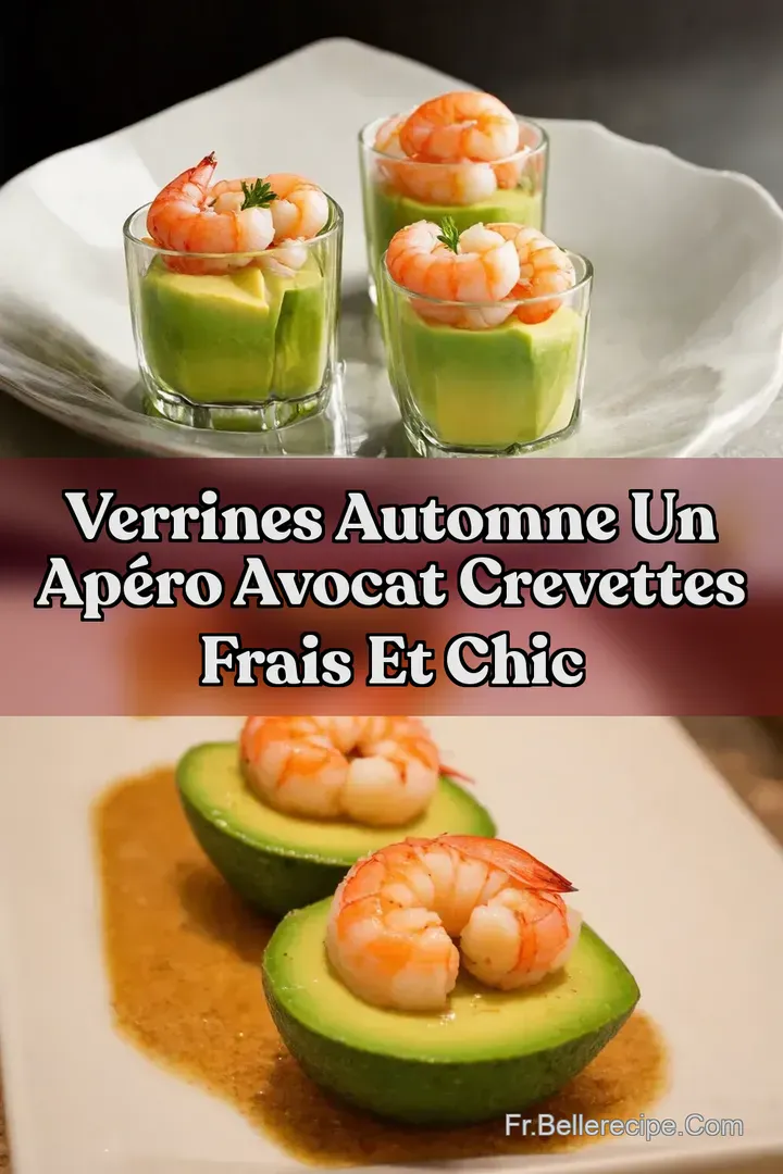 Verrines Automne Un Ap&eacute;ro Avocat Crevettes Frais et Chic