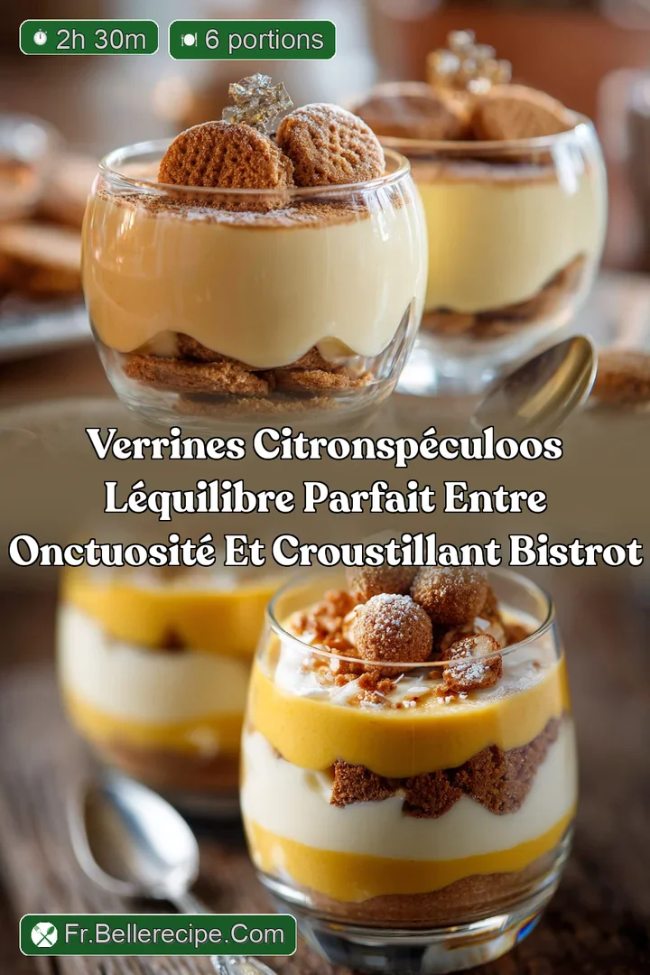 Verrines citronsp&eacute;culoos L&eacute;quilibre parfait entre onctuosit&eacute; et croustillant bistrot