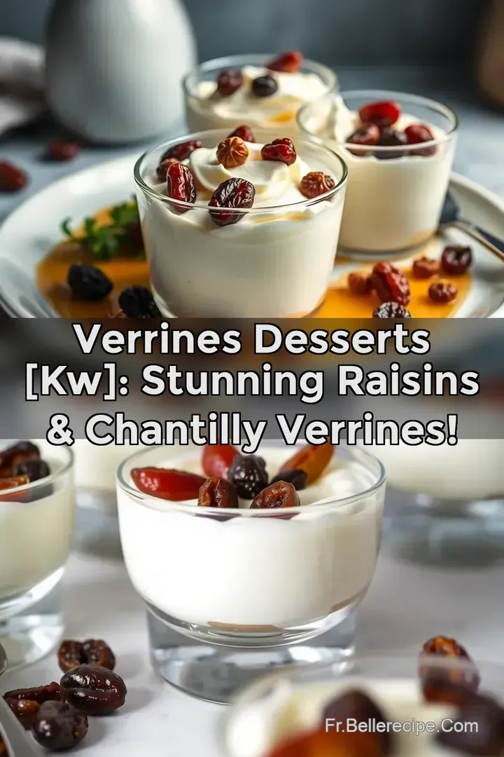 Verrines Desserts [kw]: Stunning Raisins & Chantilly Verrines!