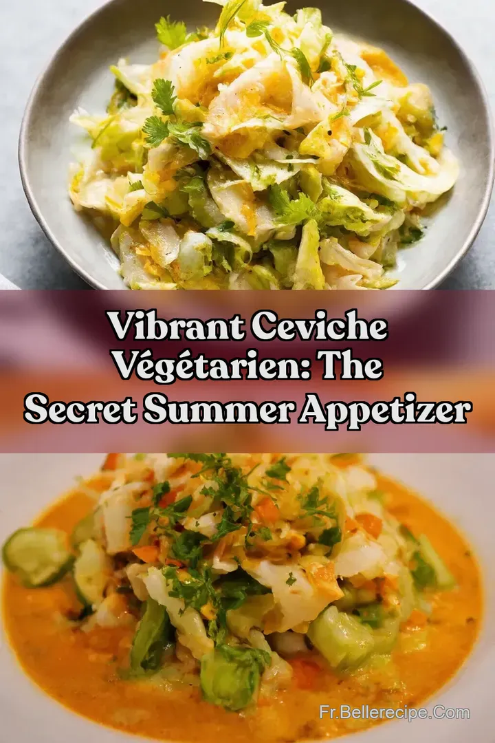 Vibrant Ceviche V&eacute;g&eacute;tarien: The Secret Summer Appetizer