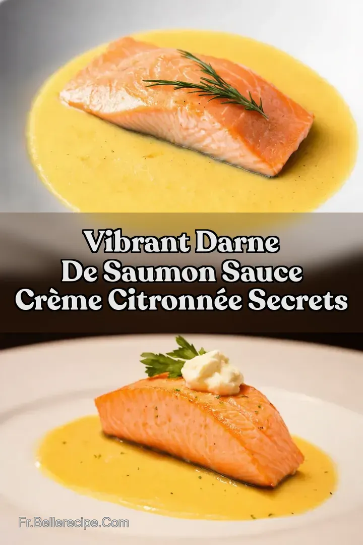 Vibrant Darne de Saumon Sauce Cr&egrave;me Citronn&eacute;e Secrets