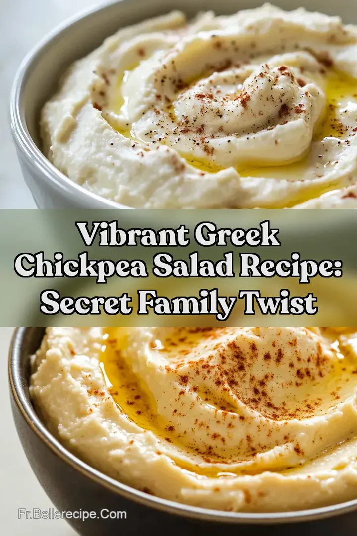 Vibrant Greek Chickpea Salad Recipe: Secret Family Twist