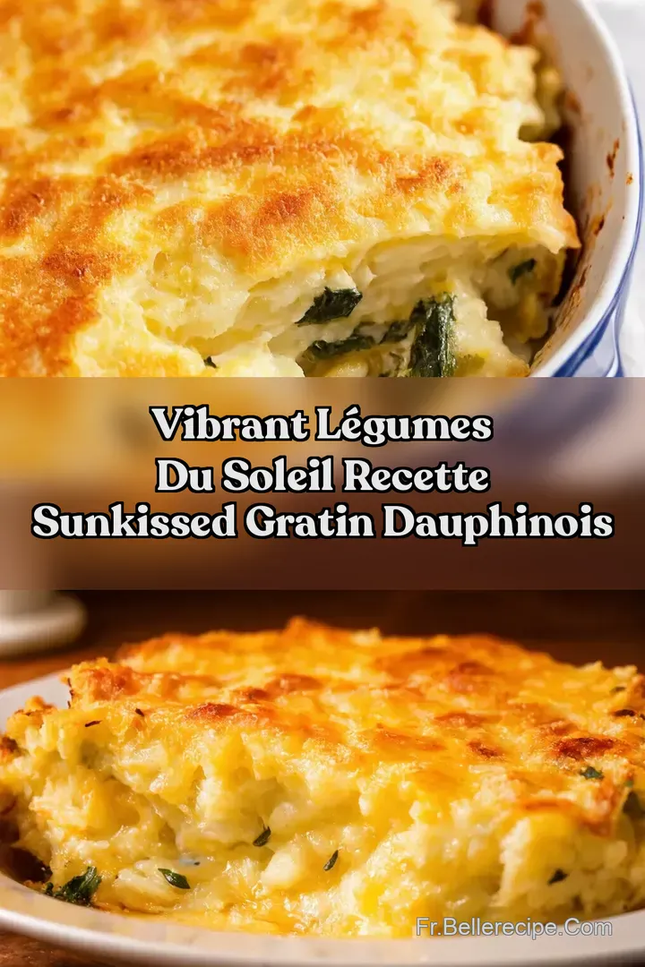 Vibrant L&eacute;gumes du soleil recette SunKissed Gratin Dauphinois