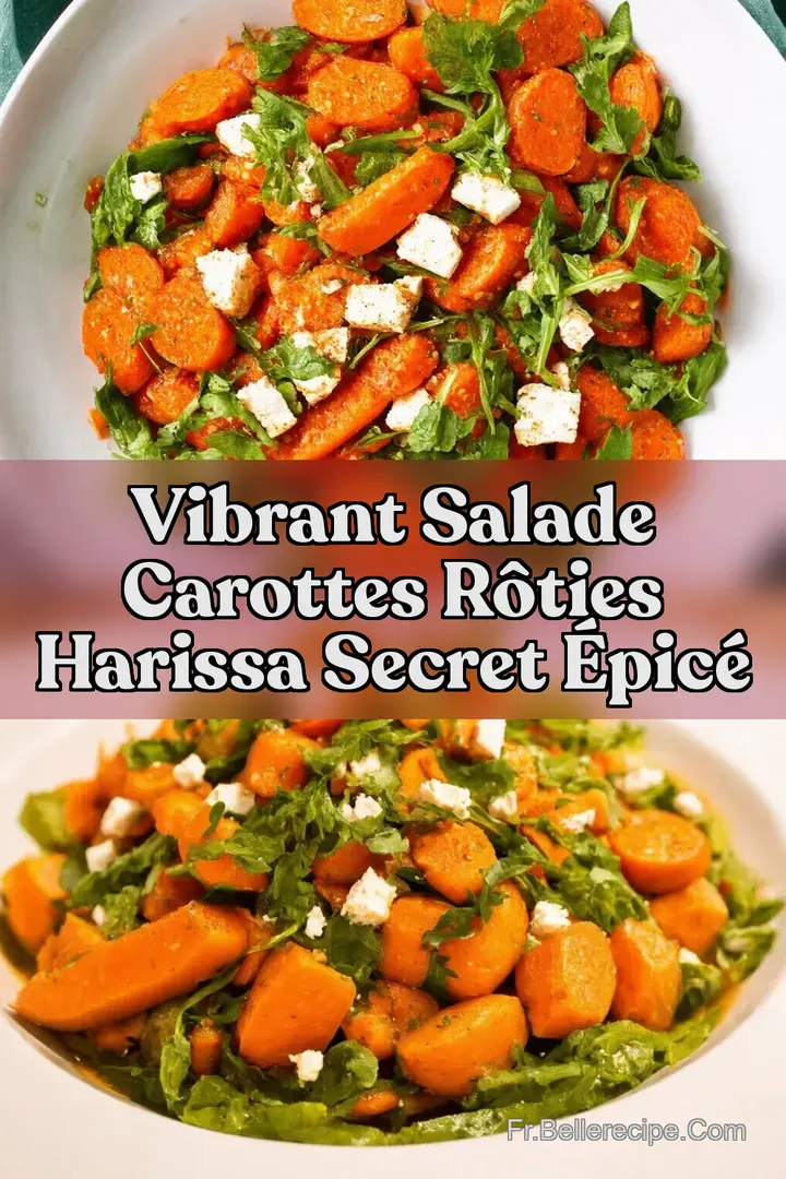 Vibrant Salade Carottes R&ocirc;ties Harissa Secret &Eacute;pic&eacute;