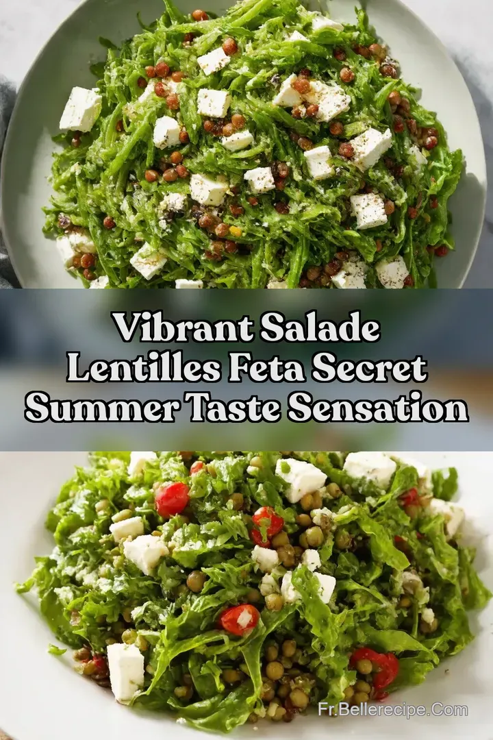 Vibrant Salade Lentilles Feta Secret Summer Taste Sensation