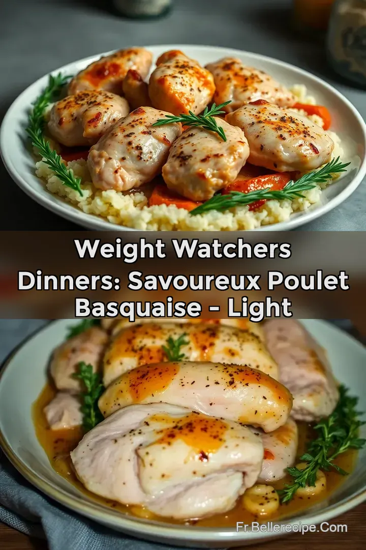 Weight Watchers Dinners: Savoureux Poulet Basquaise - Light
