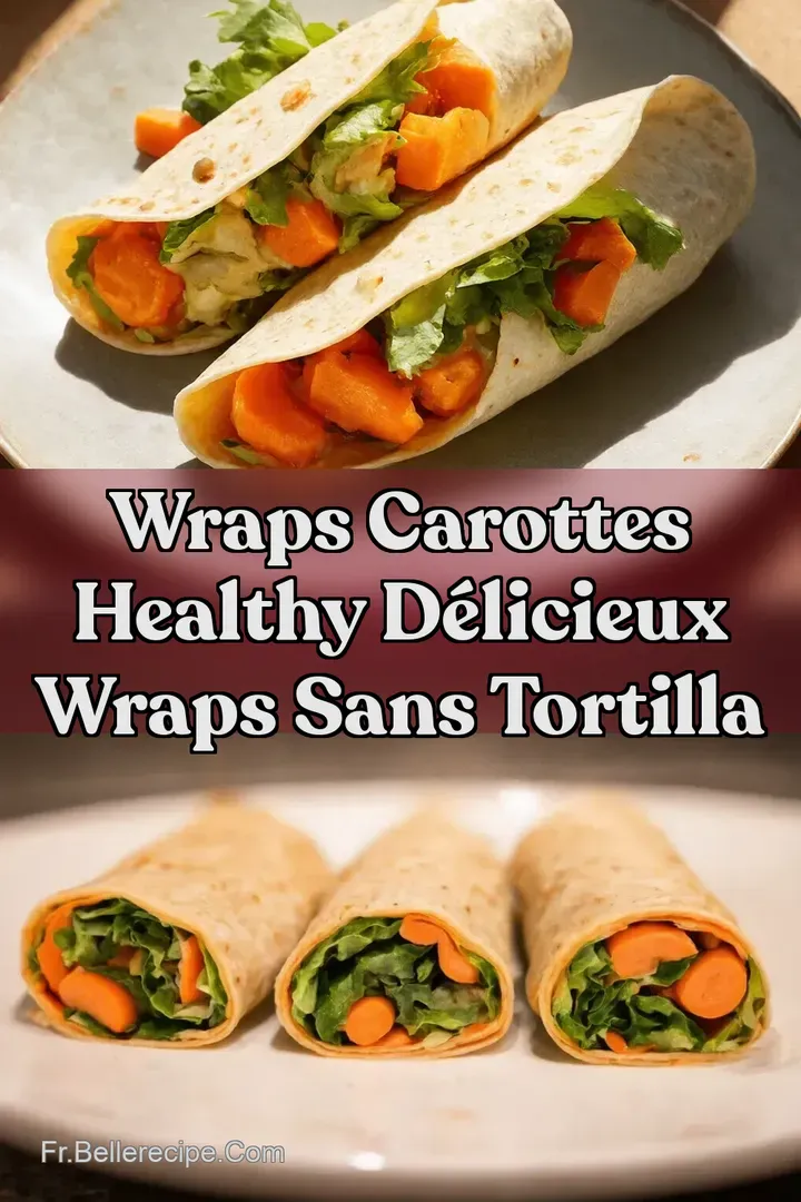 Wraps Carottes Healthy D&eacute;licieux Wraps Sans Tortilla