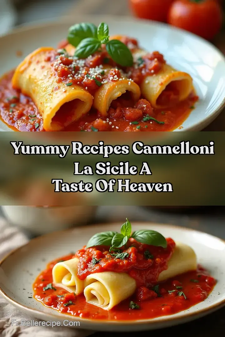 Yummy Recipes Cannelloni la Sicile A Taste of Heaven