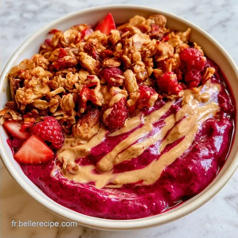 Acai Bowl Fruits Rouges en 10 Minutes