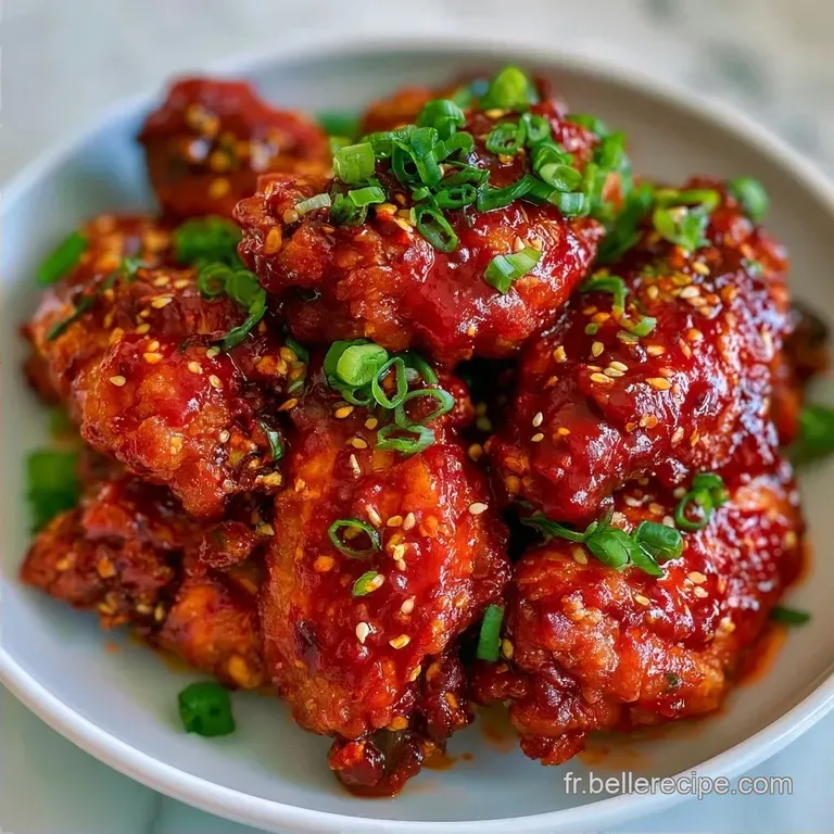 Ailes de Poulet Cor&eacute;ennes Frites au Gochujang