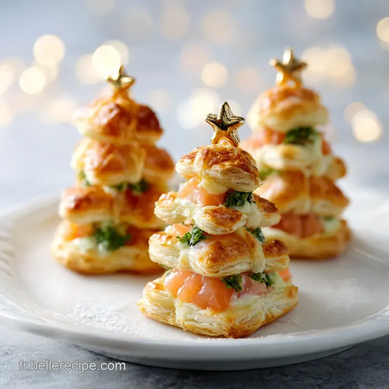 Ap&eacute;ritif de No&euml;l Feuillet&eacute; au Saumon Fum&eacute;