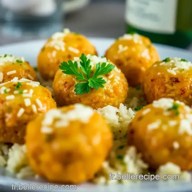 Arancini Perfetti: Boules De Riz Croustillantes Au Rag&ugrave; & Mozzarella presentation