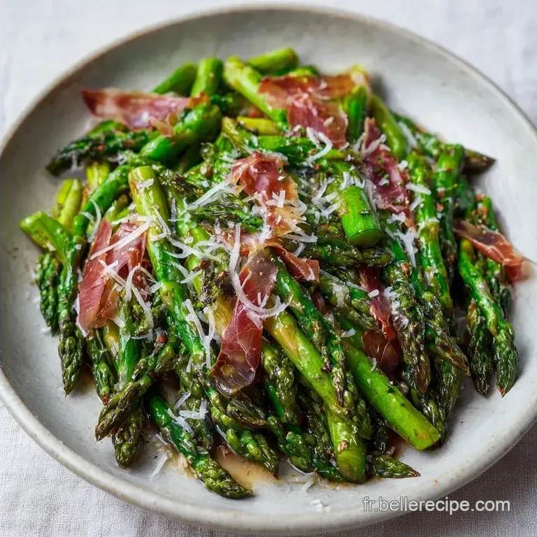 Asperges Vertes Grill&eacute;es Coppa et Parmesan