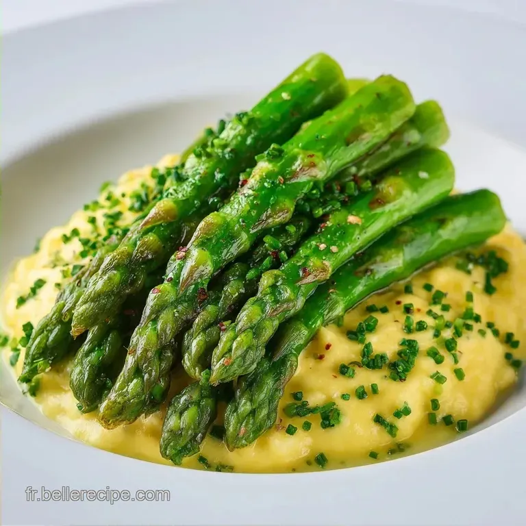 Asperges Vertes et Sauce Mousseline &agrave; la Ciboulette