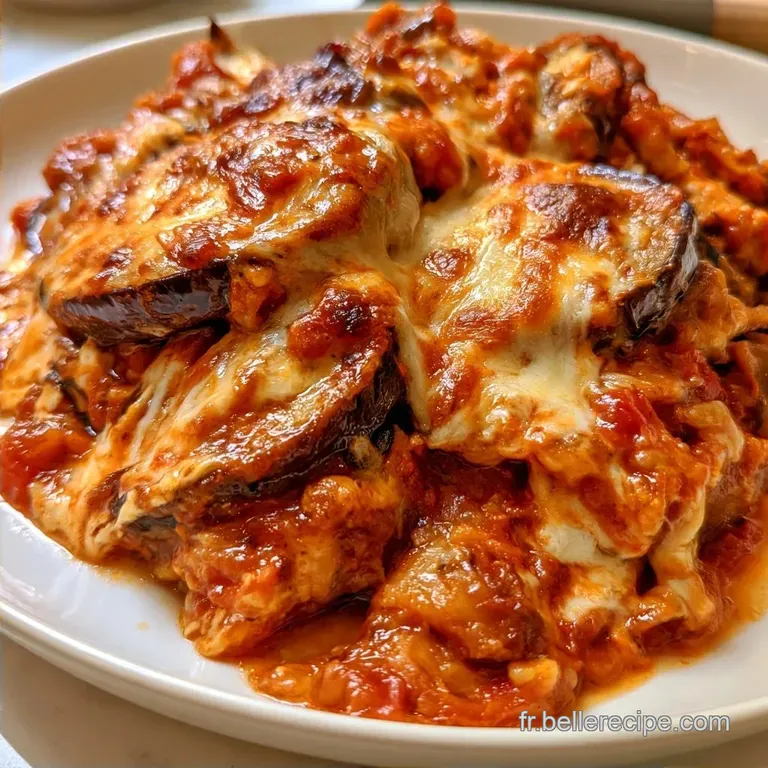 Aubergines &agrave; la Parmigiana aux Tomates Concass&eacute;es