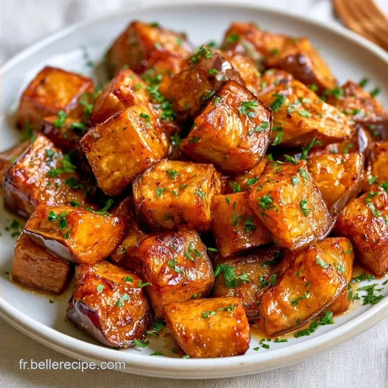 Aubergines Saut&eacute;es &agrave; l Ail : C&oelig;ur Fondant