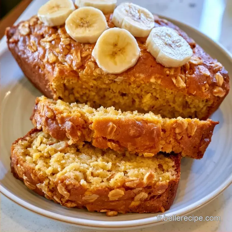 Banana Bread Healthy Petit D&eacute;jeuner &agrave; la Farine d Avoine