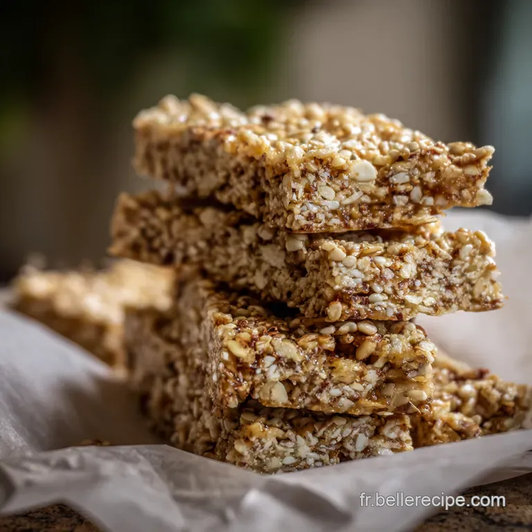 Barres Crousti-Fondantes Avoine-Cacahu&egrave;te: Le Go&ucirc;ter Anti-Canicule! presentation