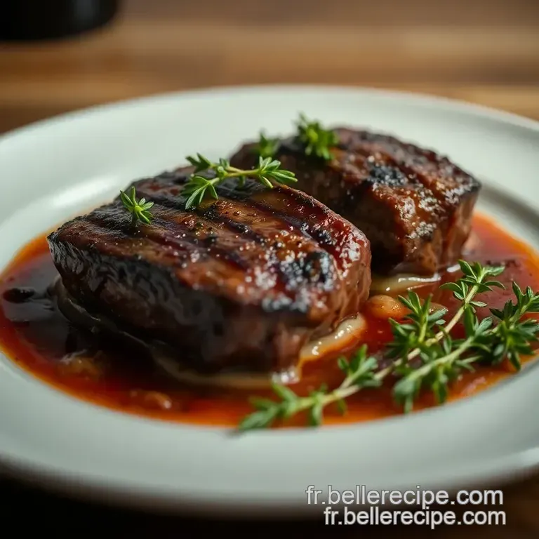 Basses C&ocirc;tes De B&oelig;uf Fum&eacute;es Au Vin Rouge Et Herbes De Provence presentation