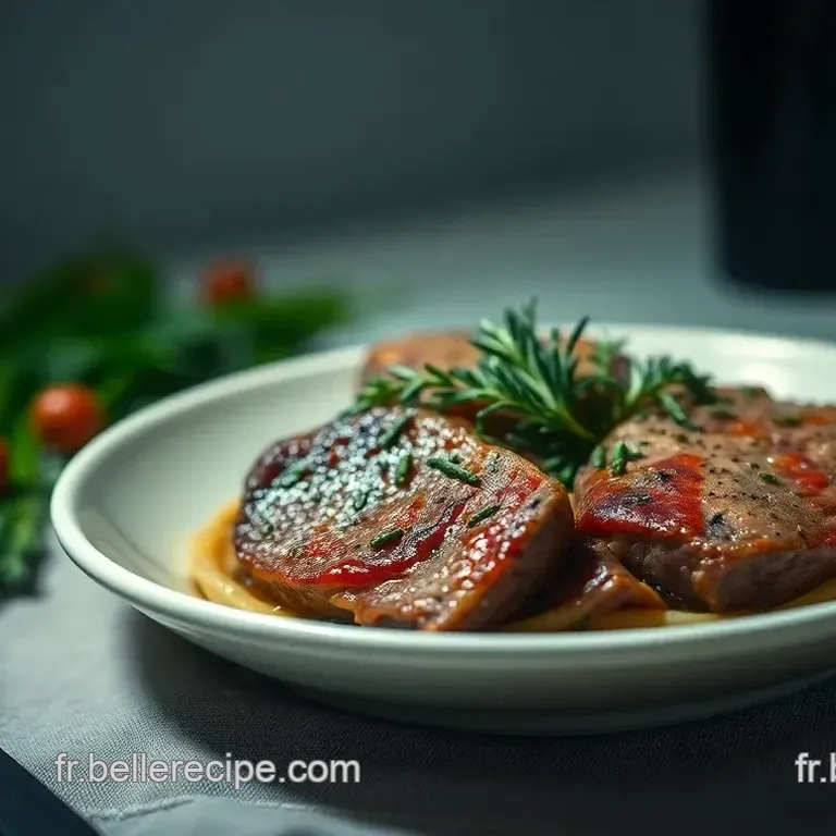Basses C&ocirc;tes de B&oelig;uf Fum&eacute;es au Vin Rouge et Herbes de Provence