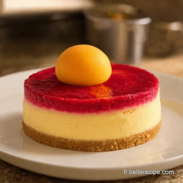 Bavarois D&eacute;t&eacute; Biscuits &Agrave; La Cuill&egrave;re Framboises Mangue presentation