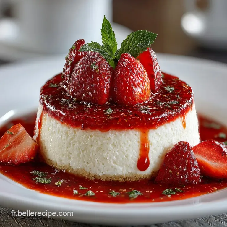 Le Bavarois Aux Fraises &Eacute;toil&eacute; Un Nuage De Fra&icirc;cheur &Agrave; La Fran&ccedil;aise presentation