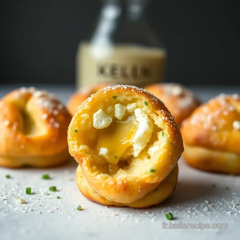 Beignets De Courgette Au Ch&egrave;vre Frais Et Miel &Eacute;pic&eacute; presentation