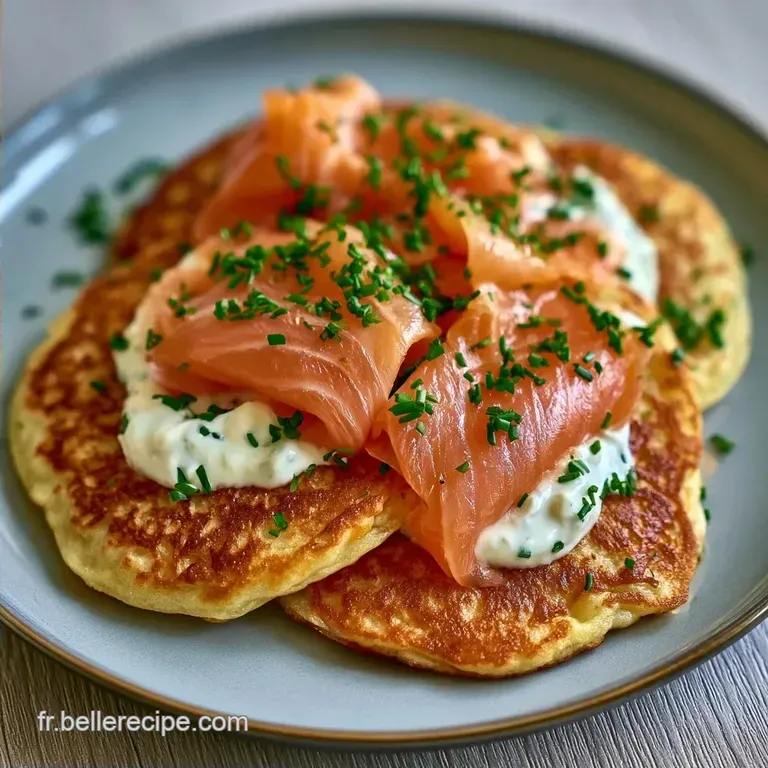Blinis Saumon Cr&egrave;me Ciboulette Maison