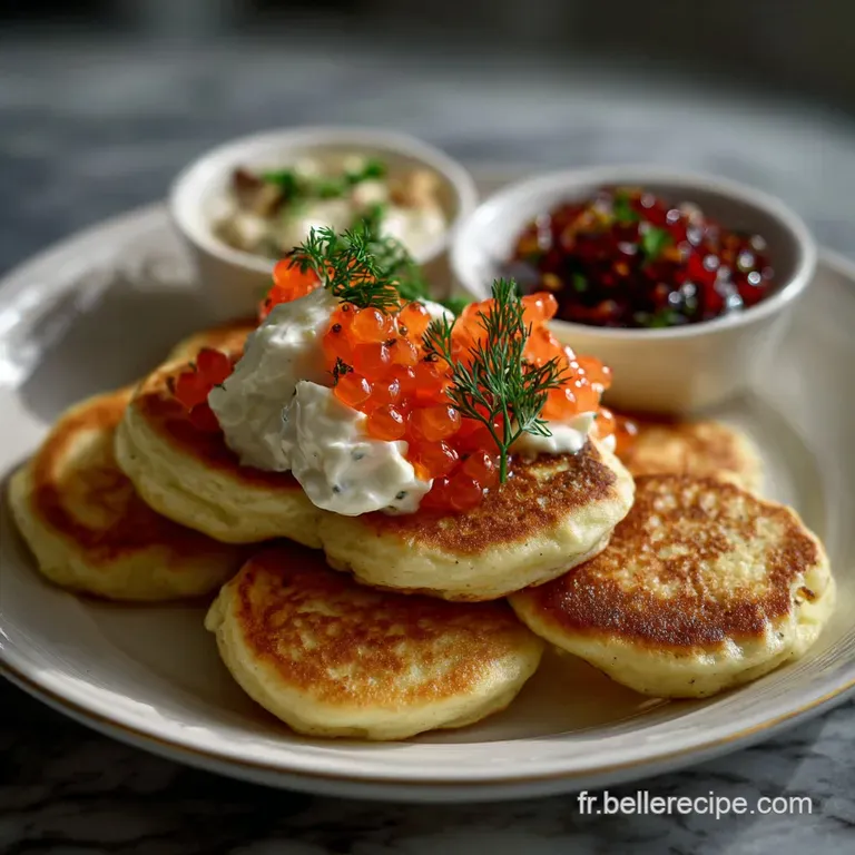 Blinis Recette au Yaourt Grec et Blancs Mont&eacute;s
