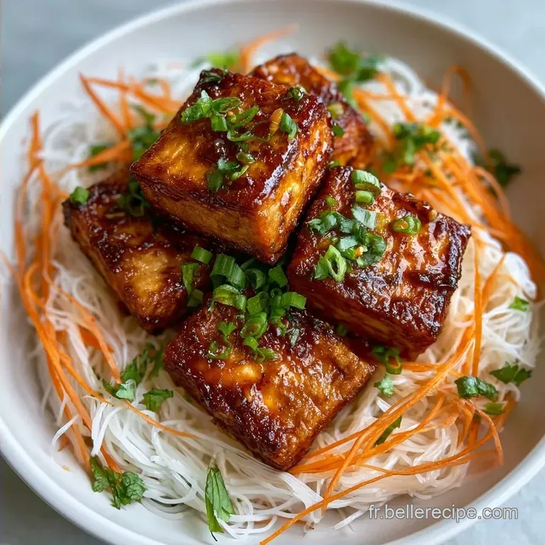 Bo Bun V&eacute;g&eacute;tarien au Tofu Saisi