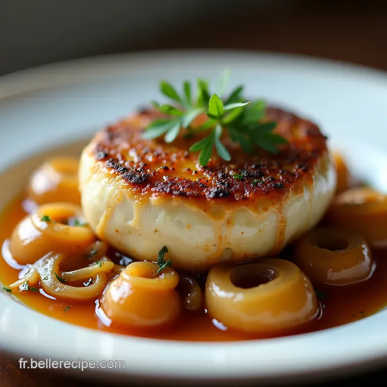 B&oelig;uf Fondant aux Oignons Caram&eacute;lis&eacute;s Le Saut&eacute; de nos M&egrave;res Revisit&eacute;