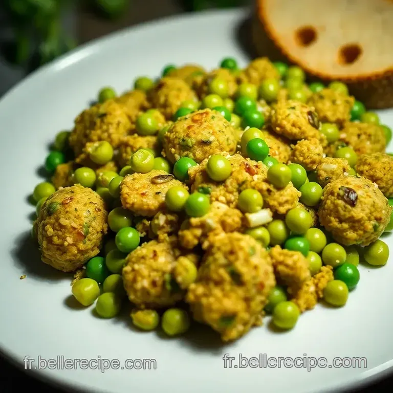 Bouch&eacute;es Croustillantes Aux Pois Cass&eacute;s Fa&ccedil;on Falafel presentation