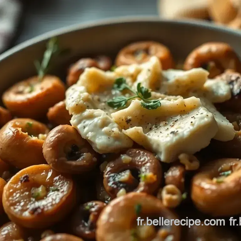 Bouch&eacute;es de Champignons Farcis au Fromage de Ch&egrave;vre et Herbes Fra&icirc;ches