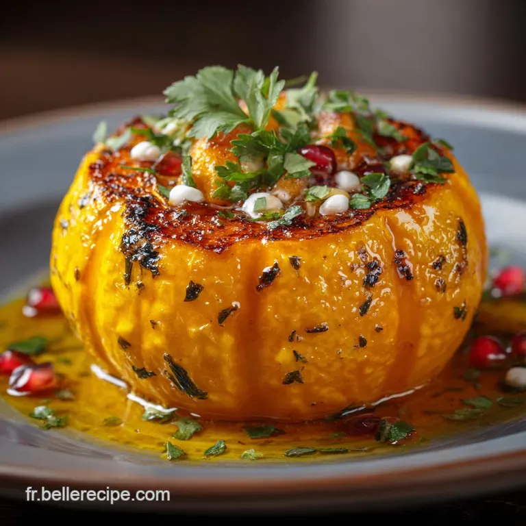 Boule De Citrouille &Eacute;pic&eacute;e Le D&eacute;lice R&eacute;confortant Sans Cuisson presentation