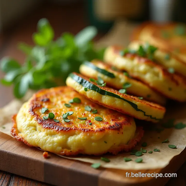 Les Petites Galettes De Courgettes Au Four L&eacute;g&egrave;ret&eacute; Et Croustillant Sans Huile presentation