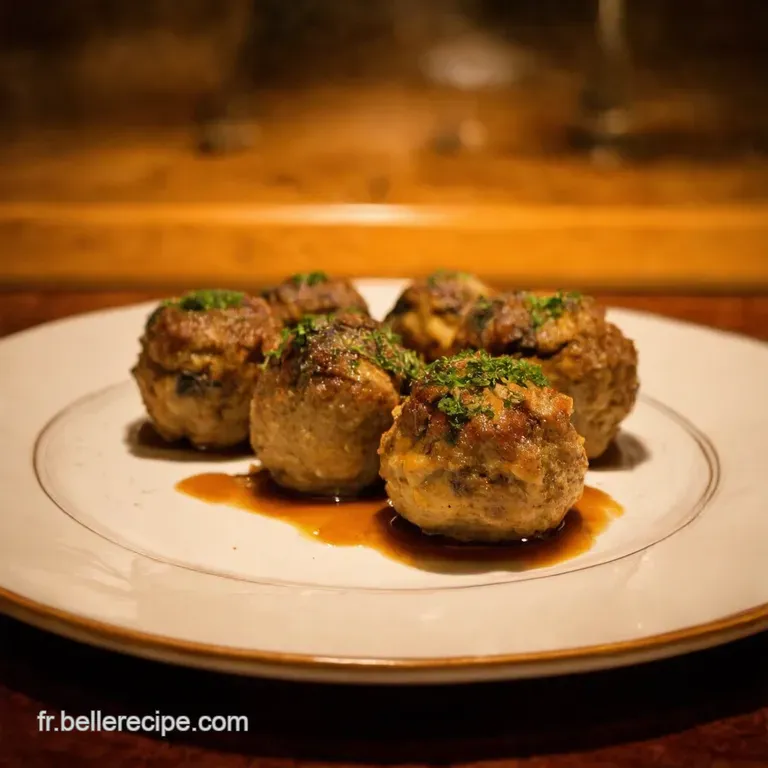 Boulettes De Viande Aux Champignons En Gratin Le R&eacute;confort &Agrave; La Fran&ccedil;aise presentation