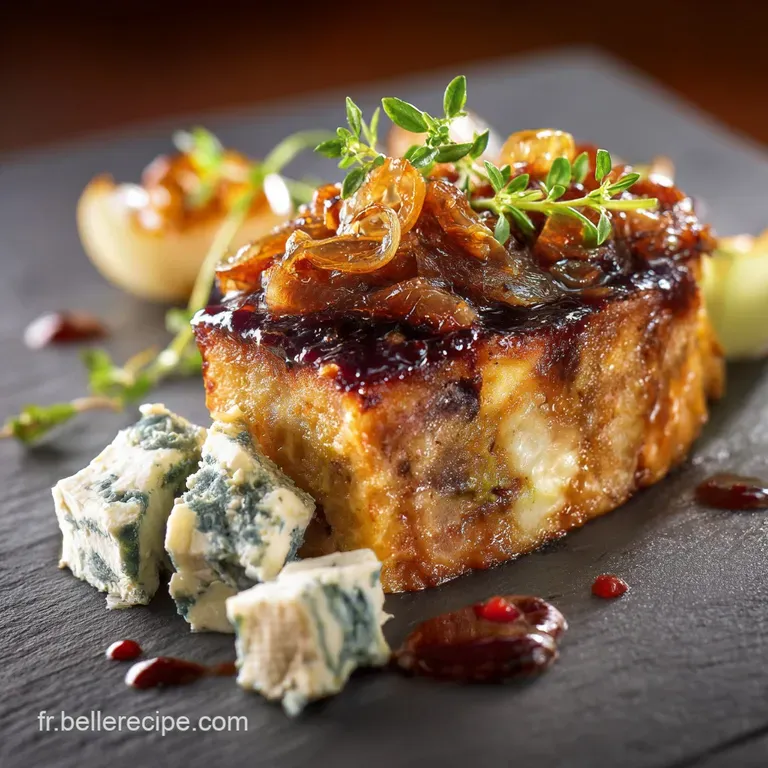 Brick Croustillante au Confit dOignon et Fromage de Brebis