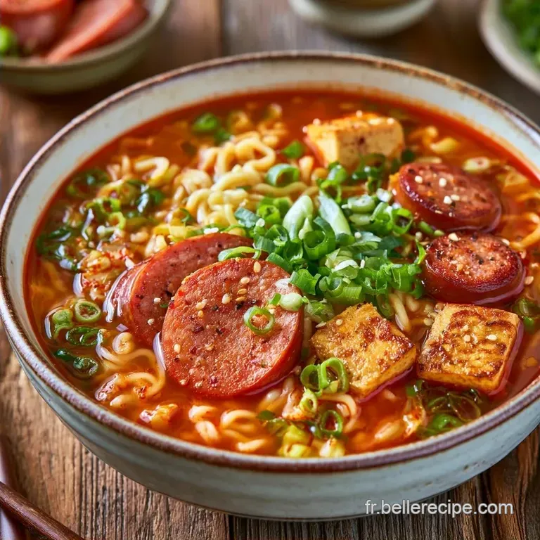 Budae Jjigae au Kimchi et Ramen