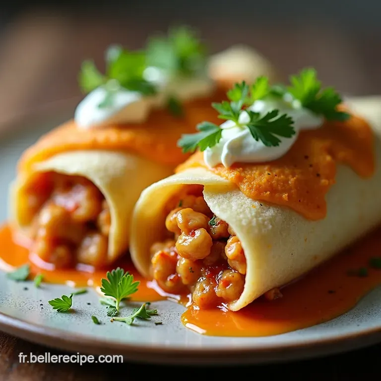 Burritos au B&oelig;uf Fondant et Fromage Coulant