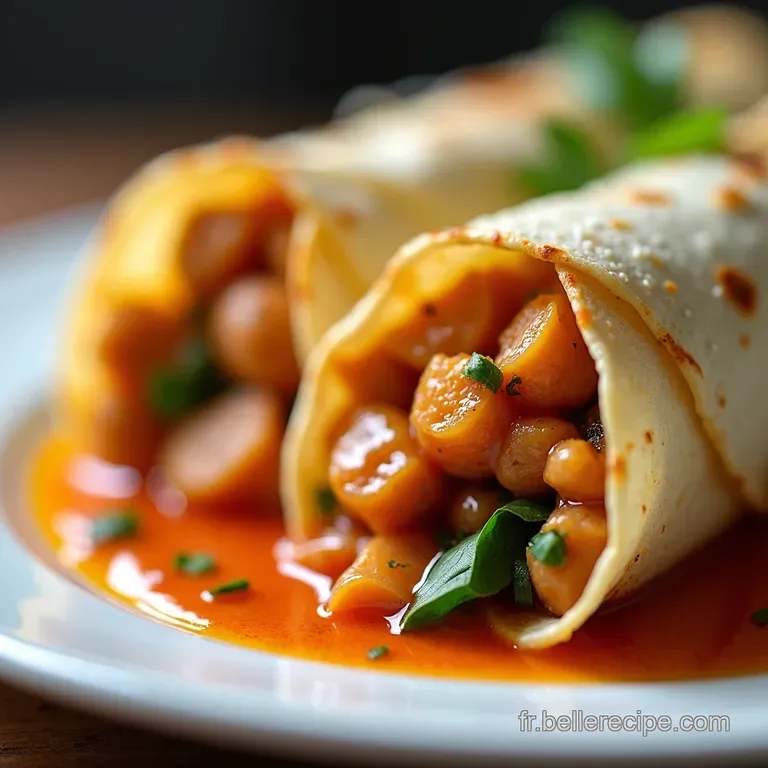 Burritos de Luxe B&oelig;uf Effiloch&eacute; &agrave; lAdobo et Comt&eacute;