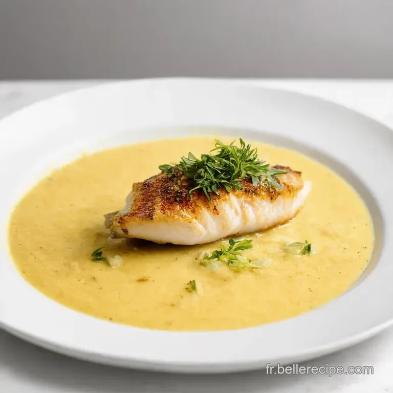 Cabillaud Piqu&eacute; au Poireau et Lait de Coco