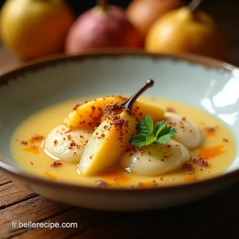 Cabillaud Velout&eacute; Au Lait De Coco Et Poireaux presentation