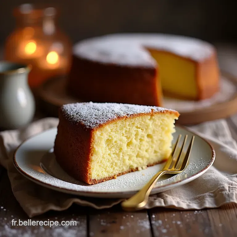 Cake Au Chocolat Blanc Divinement Fondant presentation