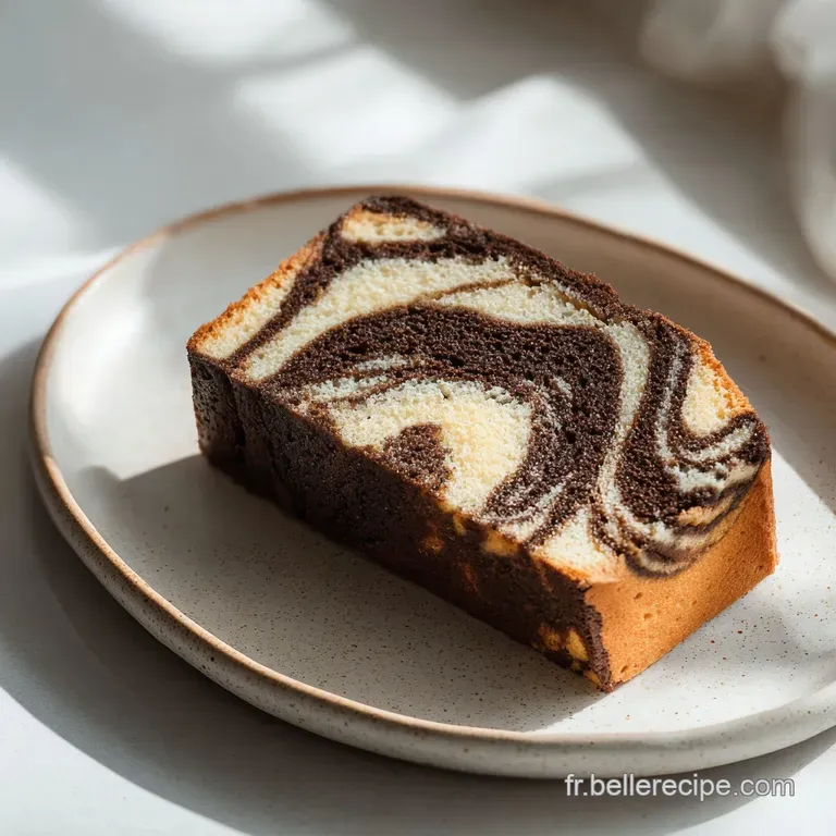 Cake Marbr&eacute; Chocolat Vanille : Ultra Moelleux