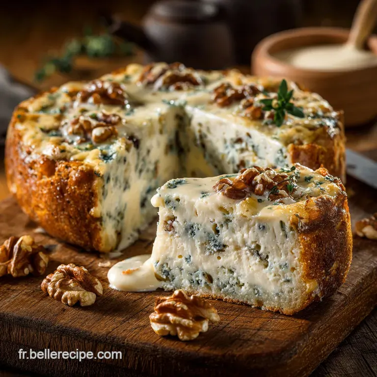 Cake Roquefort Et Noix Le Cake Sal&eacute; Royal Moelleux Et Facile presentation